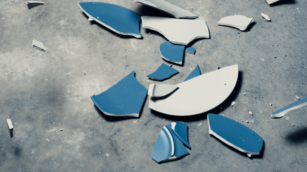 Broken plate