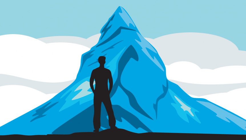 Het ego is als een berg